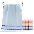 Miniatyrbild 2 av 5: Qrity 3-pack Sport Handdukar 100% Bomull - Multifunktionella Handdukar med Hög Absorptionsförmåga (Variation) för Strand, Bad, Hand (35x75cm)