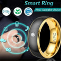 Miniatyrbillede 6 af 9: NFC Smart Ring Finger Digital Ring BLACK&GOLD 6 Black&GOLD - 10