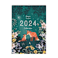 Pikkukuva 1 / 5: 2024 seinäkalenteri luonto- ja villieläintaiteella