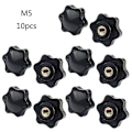 Miniatyrbilde 1 av 5: 10 stk. M5/m6/m8/m10 Innvendig Gjenget Sekskantet Hode Klemskrue Knot Wing Nut M5