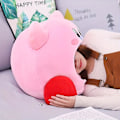 Pikkukuva 3 / 5: Kirby-peliperiferia Inhalable Nap -panta hattu tyyny vaaleanpunainen hattu pehmolelu