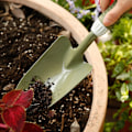 Miniatyrbilde 3 av 4: Skovl – Med pulverlakkert hode i karbonstål – Mykt PVC/PE-grep – Håndskovlverktøy for hagearbeid, luking, omplanting og graving – T506A00