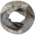 Miniatyrbild 2 av 5: Färgglad halsduk för kvinnor, vinter, stickad loop, oändlig halsduk, varm omslag, krage (grå)