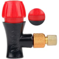 Miniatyrbilde 2 av 5: Sykkeldekk-inflatoradapter CO2-patroner Sykkelpumpeventil-adapterhode Kompatibel for landeveissykler (1 stk)