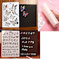 Miniatyrbillede 4 af 5: 10 stk. 7mil tomme stencilskabeloner, 12 x 12 tommer Mylar skabelonmateriale til & Silhouette Mach