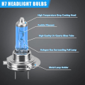 Miniatyrbillede 3 af 5: 4 stk. H7 forlygtepærer, 12V/100W Xenon Gas Halogen forlygte, Lys H7 forlygtepære til fjernlys eller nærlys i bilforlygter