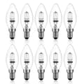 42W E14 C35 Dimbar halogenlampa AC 220-240V Varmvit 2700K e14 transparent halogenljus (10st)