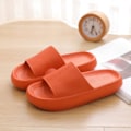 Miniatyrbillede 1 af 2: Tykke sky-slippers til damer - gul orange 36/37（240mm）
