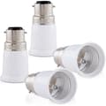 Sockeladapter - AIMOONSA - B22→E27 (4-pack) - B22 till E27-omvandlare - LED/Halogen-kompatibel - Enkel installation