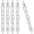 Miniatyrbilde 1 av 5: 5-pakning R7s halogenpære 118mm 200w 230v, R7s halogenstang 118mm, halogenpære R7s dimbar halogenstanglampe for bygningslyskaster, arbeidslandskapslys
