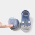 Miniatyrbillede 5 af 5: Tå Slippers Strømper Sko Skridsikre Indendørs Bomuld Tynde Baby Første Gå Sko Til Khaki 22-23