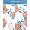Miniatyrbillede 4 af 5: Løsebladsbinderringe 24mm almindelige stålbogsringe til indeksflashkort kvitteringer og filer Heavy Duty Organizer Loops, pakke med 100