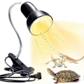 Miniatyrbillede 1 af 5: Skildpadde Varmelampe Solplads Lampe, UVA UVB Lys Lampe, Varme Spotlight Reptil Lys Akvarium Solplads Lys Med Holder til Skildpadde Klokke Skildpadde Slange Li EU Standard Plug