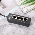 Miniatyrbillede 4 af 5: Ryra RJ45 1 han til 4 hun LAN Ethernet-stik 2/3 port splitter Ethernet-kabel