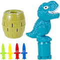 Miniatyrbillede 2 af 4: Pop-up dinosaurlegetøj, dinosaurtøndelegetøj, sjovt børneactionbrætspil