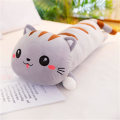 Miniatyrbillede 2 af 4: Sød Lang Kat Plys Kawaii Krops Pude Kat Fyldte Dyr Bløde Plysdyr Knusbar Bomuld Killing Sovepude Ryg Pude Fyldt Plys Dukke Legetøj Gave