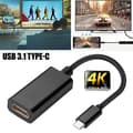 Miniatyrbillede 2 af 4: USB 3.1 Højtydende ABS Type C til HDMI-kompatibel Adapter til Bærbare Computere