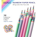 Pikkukuva 2 / 7: Sateenkaarikyniä Piirustuskirjoituskynä, Kierrätettävä paperi, Esi-terotettu, Kouluun ja toimistoon - Kovuus #2 HB - Pakkaus 12/24 A