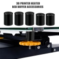 Miniatyrbilde 3 av 5: 8 stk 3D-skriver varme seng nivellering deler, solid varme seng silikon nivellering kolonne erstatning fjær varmebestandig 3D-skriver solid seng fester