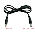 Miniatyrbillede 4 af 5: 5,5x2,1mm / 5,5x2,5mm Han / Han DC-strømstikkabel til LED-strip