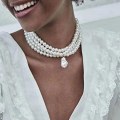 Pikkukuva 3 / 5: Crday Vintage helmiäiskaulakoru kaulakorut helmi helmikaulakoru ketju 20-luvun flapper Gatsby lahja