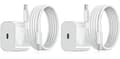 2-pack - Laddare kompatibel med iPhone - Snabbladdare - Adapter + Kabel 20W Vit 2-pack Samsung (NT) 2-Pack 2-Pack Samsung 2-Pack Samsung