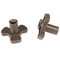 Miniatyrbilde 1 av 5: 2 stk 17mm Mikrobølgeovn Turntable Roller Guide Support Coupler Tray Shaft Shytmv