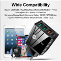 Pikkukuva 2 / 5: 4A eurooppalainen ja amerikkalainen matkapuhelimen laturi PD20W+2.4A 3USB moniporttinen latauspääsovitin - White