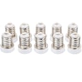 Miniatyrbillede 3 af 3: 10 stk. Pære Adapter Lampeholder Adapter E14 Til E12 Pære Adapter Forsyning