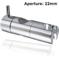 Miniatyrbilde 1 av 5: Justerbar dusjhodeholder for glide skinne, universell 19/22/25mm O.d. skinnehodebrakettholder for glide skinne skyveklemme baderomserstatning 360 grader 22mm