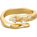 Miniatyrbilde 1 av 3: Zirkon Serpentin Justerbar Ring Kvinner Mote Bump Åpen Pekefinger Ring for Kvinner Jenter Smykker