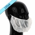 Miniatyrbild 3 av 3: 100 x Simply Direct White Beard Snoods Engångshygien Skydd för Ansiktshår -