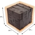 Pikkukuva 4 / 5: 3D-puinen aivopähkinäpalapeli. Nerokkaiden taitojen rakentaja T-muotoiset palat. 3D-palapelit aikuisille ja lapsille Original