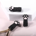 Miniatyrbillede 3 af 5: 5 stk. Saks Skeder Sikkerhed Læder Saks Dæksel Beskytter Sort