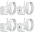 2-pack - Laddare för iPhone - Snabbladdare - Adapter + Kabel 20W Vit one size 2-Pack iPhone