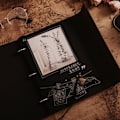 Miniatyrbillede 2 af 4: Fotoalbum Vintage Læder Scrapbog Bryllupsgave Jubilæumsgave
