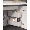 Miniatyrbillede 1 af 5: 2 stk. Skuffesystem til Skab, Badeværelse, Udtrækkelige Skuffer Under Vask, Skab Organiser, Væghængt Skuffesystem Grey
