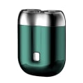 Pikkukuva 1 / 5: Mini-parta, Kannettava Sähköpartaveitsi Miehille, USB-Latautuva Partakone Koti- ja Matkakäyttöön Green