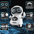 Miniatyrbild 5 av 5: Mini Rc Pocket Robot Med Interaktiv Dialogkonversation, Röststyrning, Chattlogg, Sjungande