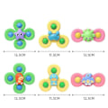 Miniatyrbilde 3 av 4: 3 stk. Sugekopp Fidget Spinner for Babyer Sugekopp Spinner Leker Babyleker, Baby Fidget Spinner Sugekopp