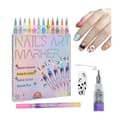 Set med 12 nagelkonstpennor, 0,5 mm fin spets för exakta graffitidesigner [Mode]