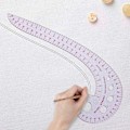 Miniatyrbilde 5 av 5: Buet linjal, sylinjaler fransk metrisk linjal fleksibel linjal master mønster maker linjal for sy mønster design Diy klær