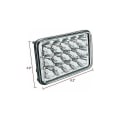 Miniatyrbilde 2 av 4: 2 stk 4x6 tommers 90w LED-pærer krystallklare frontlykter rektangulære erstatnings forseglede frontlykter