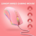 Miniatyrbild 5 av 5: 3200 DPI USB-C Gamingmus - Trådbunden Optisk Mus för PC-Spelare med RGB-Bakgrundsbelysning