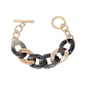 Miniatyrbillede 1 af 5: Shixin Hip Hop Overdrevet Tyk Led Kæde Armbånd Til Kvinder Ccb Materiale Store Brede Armbånd Mode Hånd Kæder Smykker S06-1