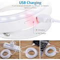 Miniatyrbillede 5 af 5: Selfie Ring Light, 40 LED USB Genopladelig Selfie Fill-Light, 3-Niveau Lysstyrke Clip-on Cirkel Lys, Nat Selfie Forbedrende Ring Light, til Smartph