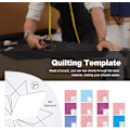 Miniatyrbild 8 av 8: Fri-Motion Quiltmall, 11 st Quiltlinjal Fri-Motion Quiltmall med Quiltram, Quilt Transparent Linjal med Quiltram
