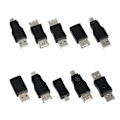 Miniatyrbillede 2 af 5: 10 stk. Mini-konverter USB-han til hun Micro USB-stikadapter