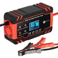 Smart batteriladdare - LUSKYKA® - 12V/24V 8A - LCD-display - Automatisk reparation