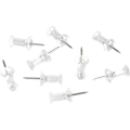 Pikkukuva 1 / 3: Push-neulat, kirkas muovipäinen, teräskärki, 100/200 kpl Clear 200Pcs